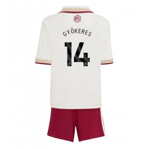 Fotbalové Dres Arsenal Viktor Gyokeres #14 Dětské Třetí Oblečení 2025-26 Krátký Rukáv (+ trenýrky)